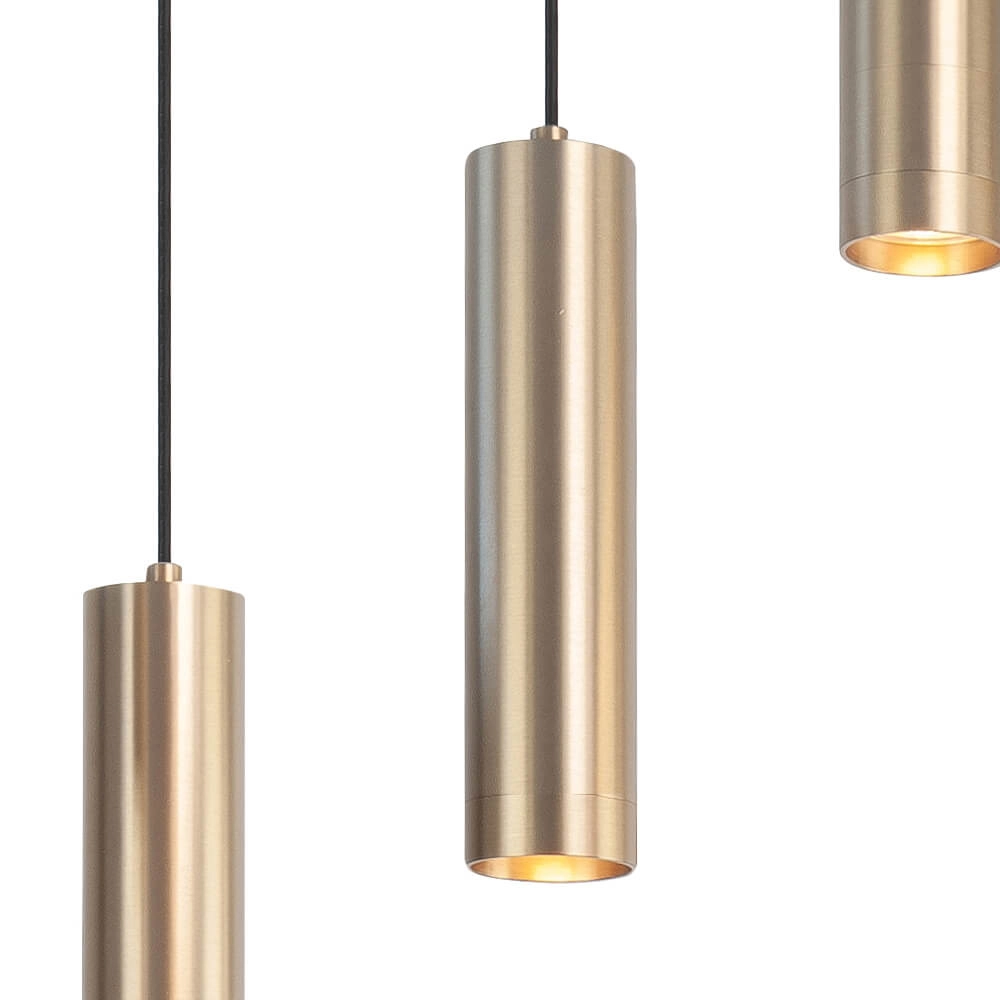 Hängelampe für das Esszimmer Perugia mattgold - 8x GU10 Highlight 8718379046865