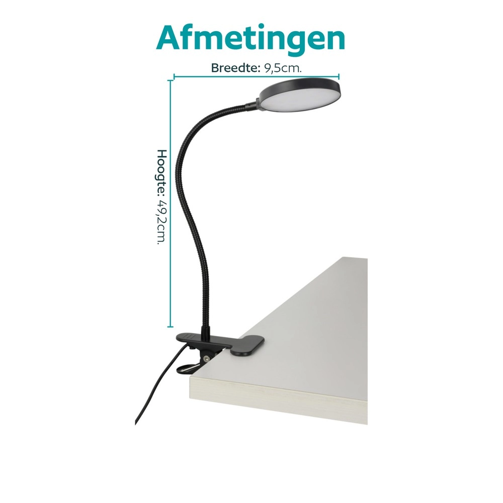 Klemmlampe Casetto Schwarz Eglo 9008606389278