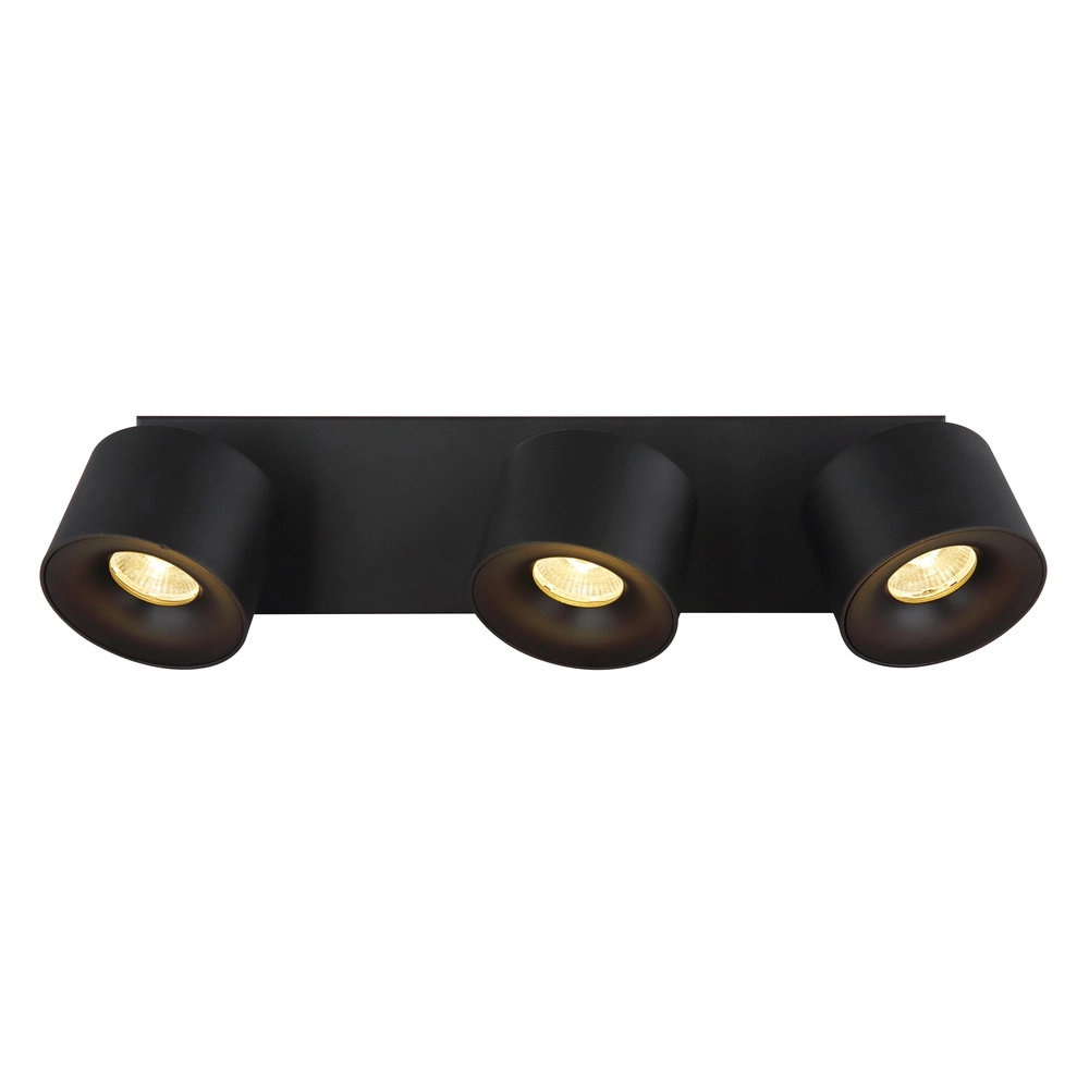 Elegante Deckenlampe Rae 3-Licht Schwarz Globo 9007371456642