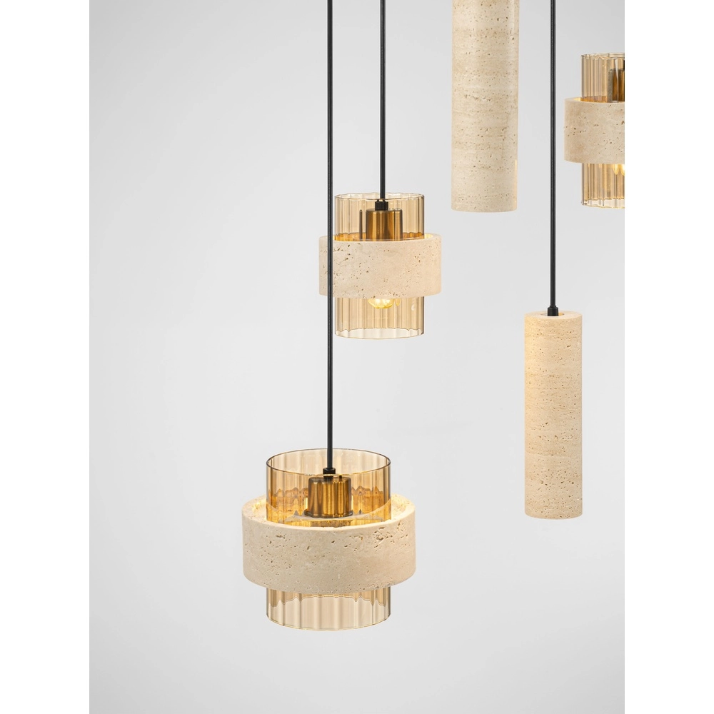 Moderne Pendellampe Melony Sandbraun Lyora 5212063501256