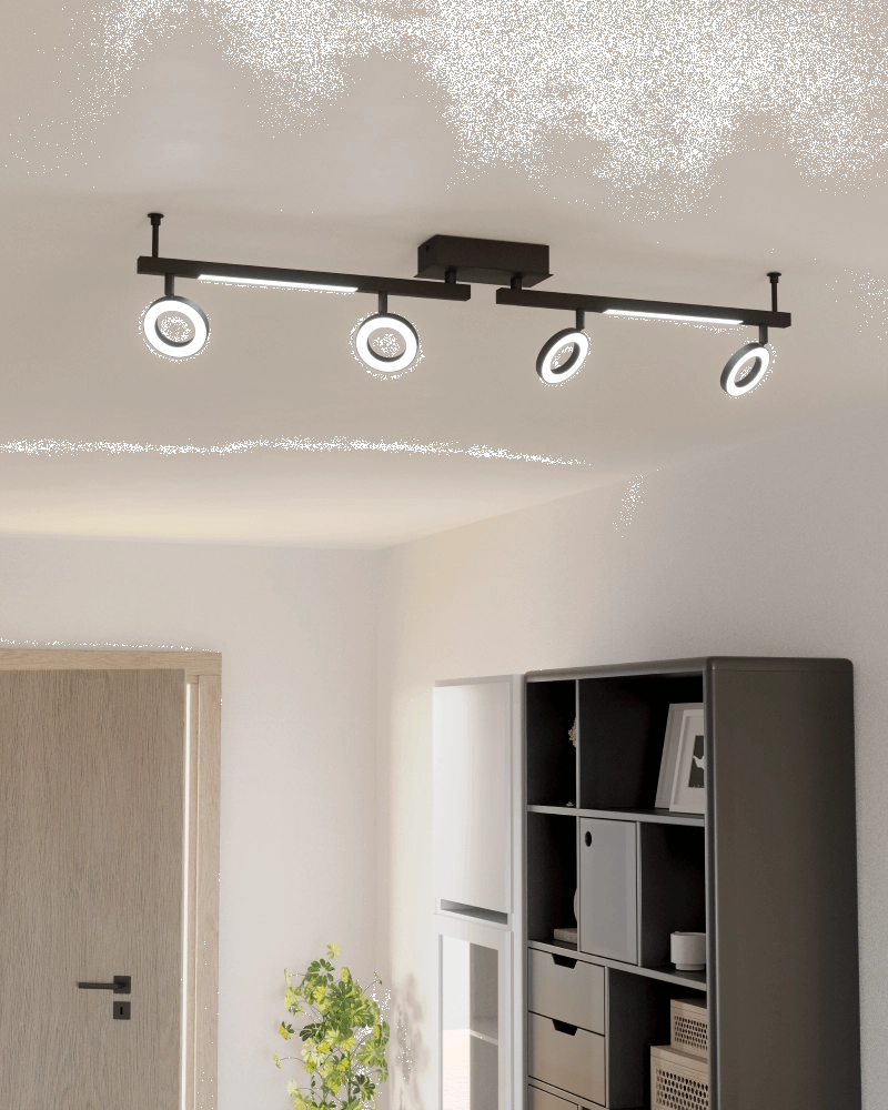 Designer-Deckenleuchte Cardillio 2 4-Licht Eglo 9008606244454