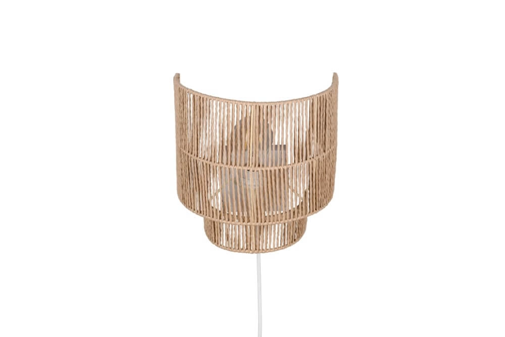 Japandi Wandleuchte Satna Rattan Trio 4017807636192