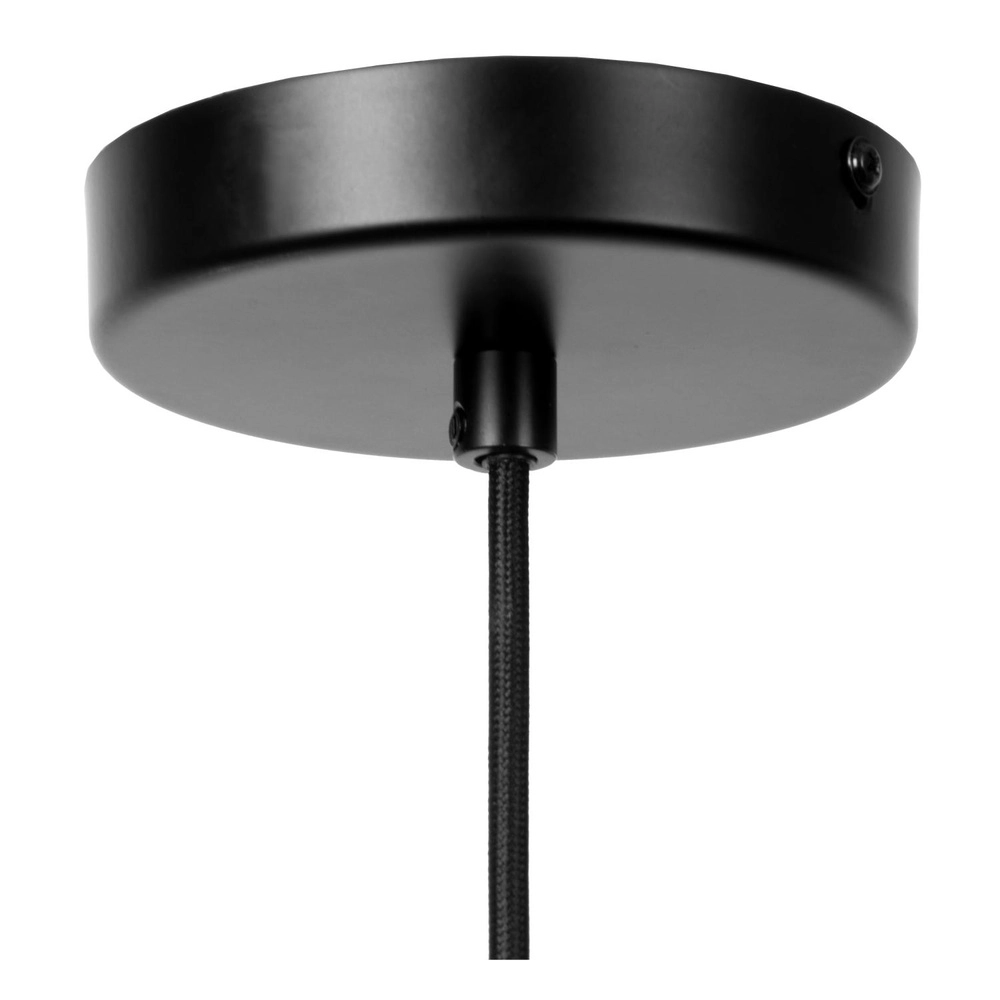 Pendellampe Ilona Ø 22 cm schwarz mit bernsteinfarbenem Glas Lucide 5411212452665