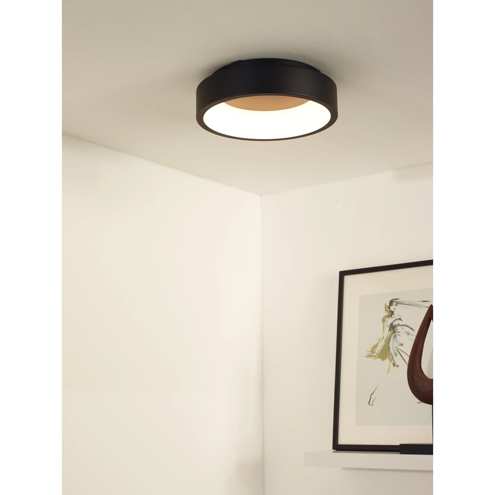 Deckenlicht Talowe Led Ø 30cm schwarz Lucide 5411212460615
