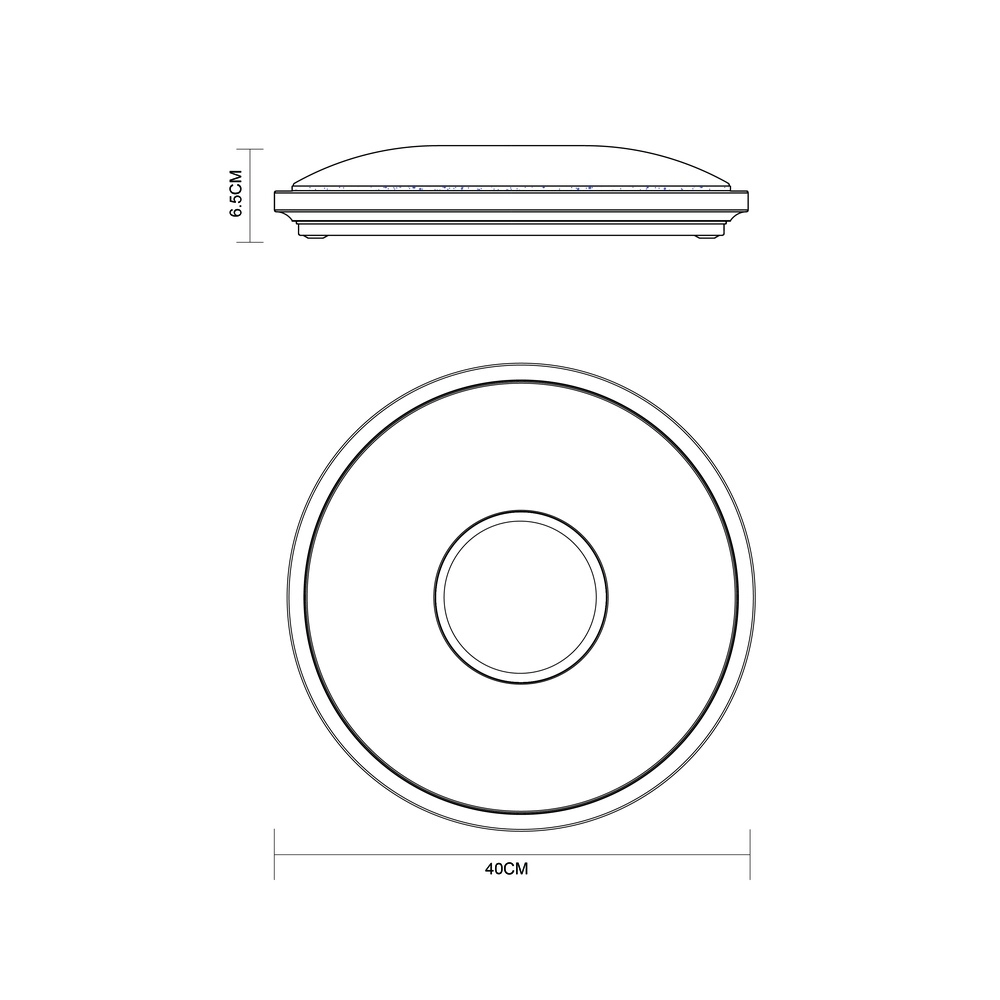 Plaffoniere Connor Design weiß Ø 40 cm verstellbar Globo 9007371386499