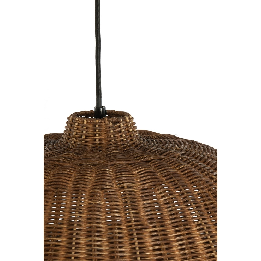 Rattan-Pendellampe Melzor Ø 45cm – dunkelbraun Light & Living 8717807820596