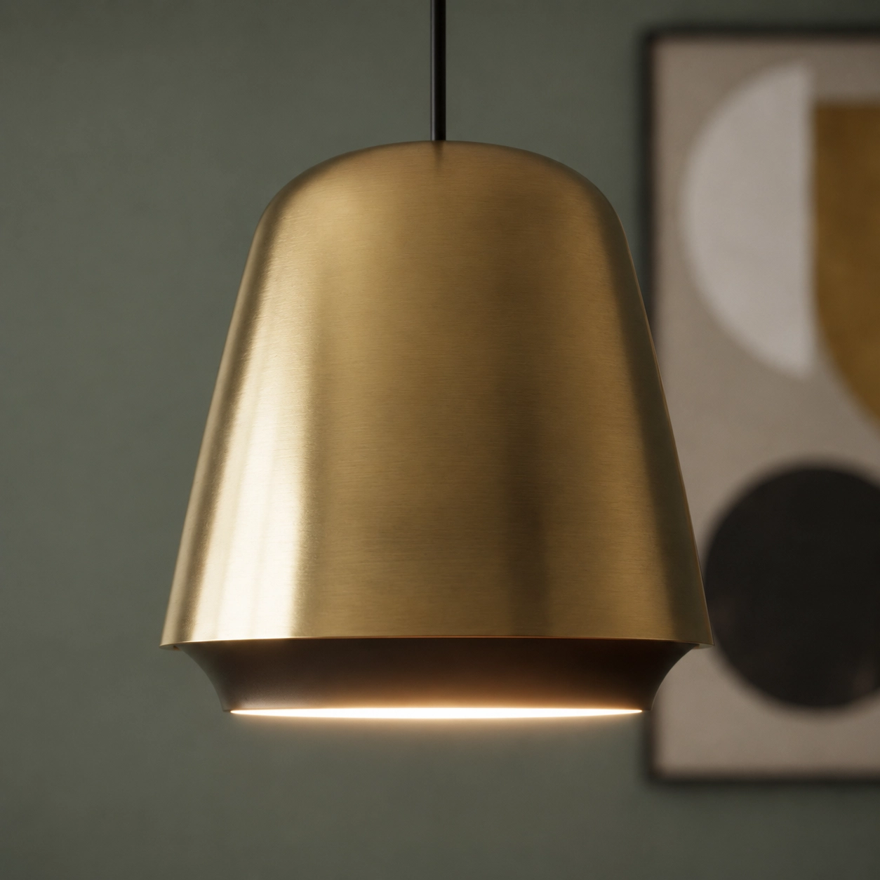 Hängelampe Santiago Ø 35 cm bronze mit schwarz