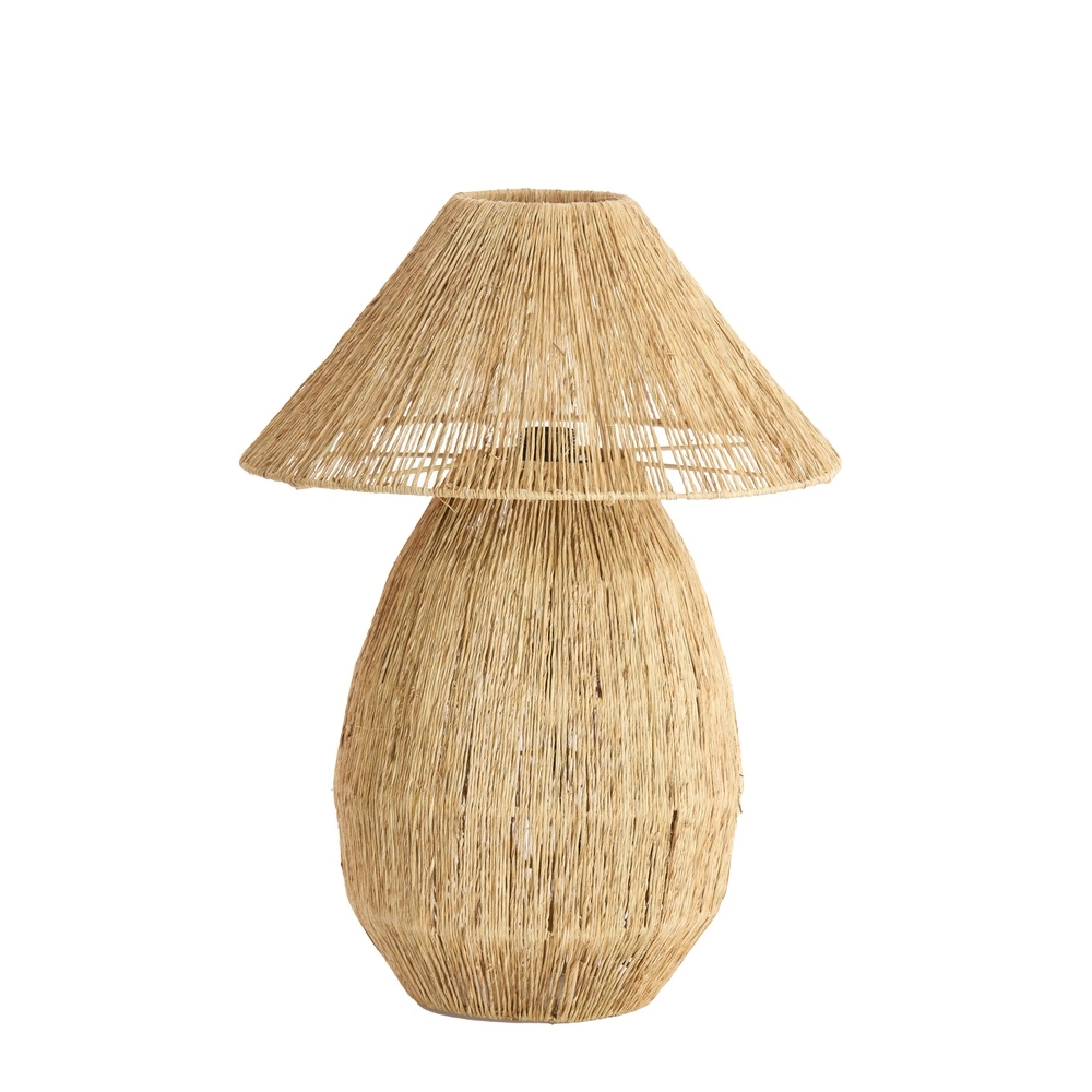 Jute-Tischlampe Maruva Ø 40 cm Schatten