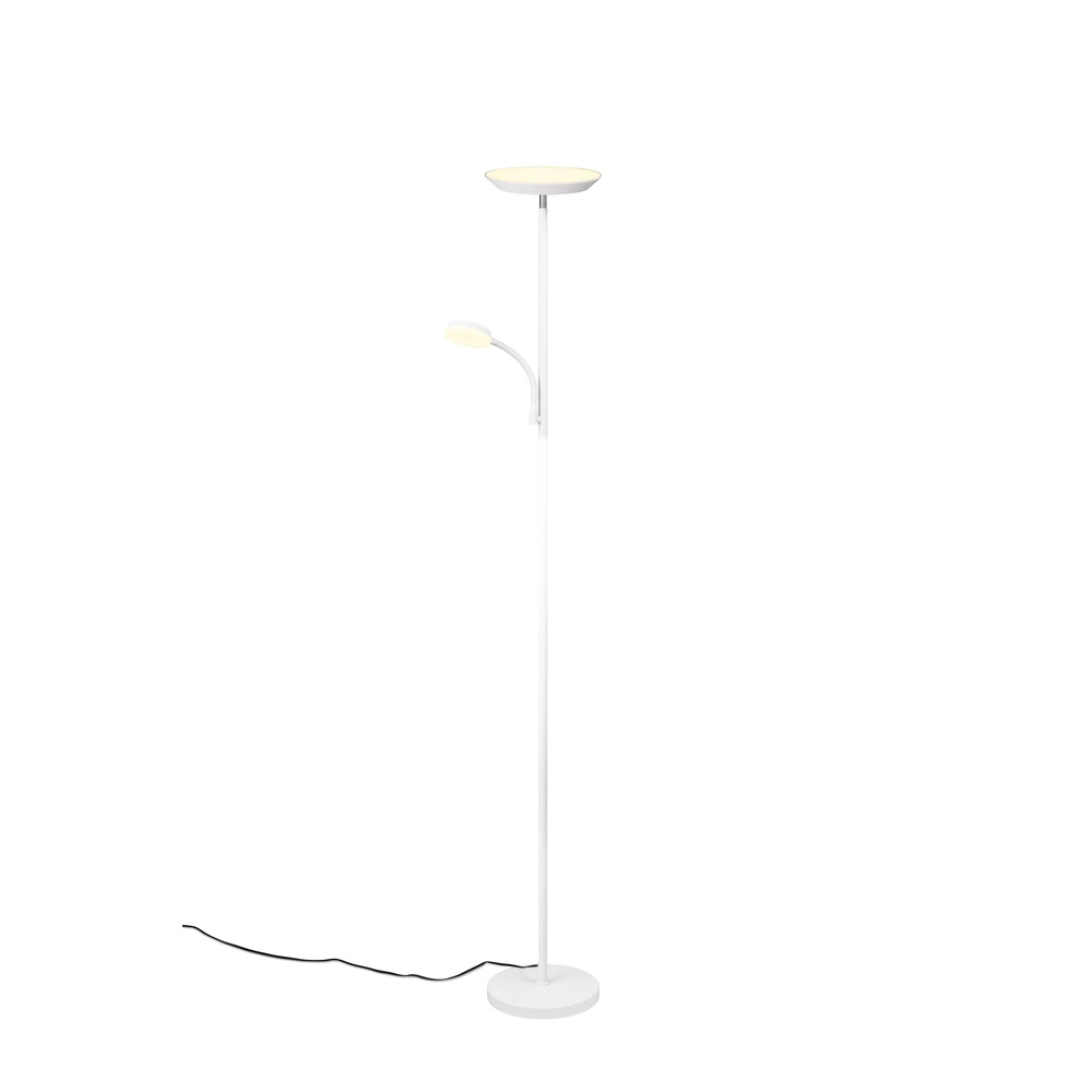 Stehlampe Specter weiß mit Leseleuchte Trio 4017807612301