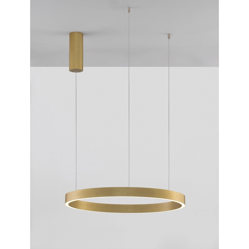 Goldene Pendelleuchte Elowen Ausführung Ø 60cm
