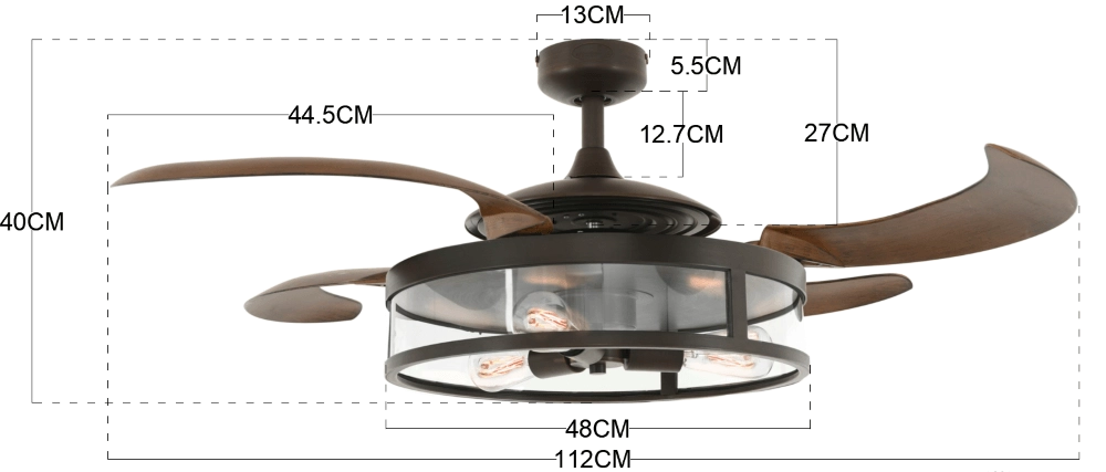 Klassischer Deckenventilator Fanway Classic Ø 122cm Beacon 9333509119371