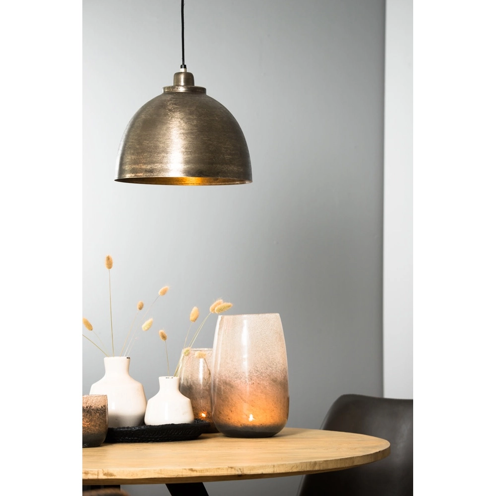 Pendellampe Kylie silbergrau Ø 30cm Light & Living 8717807203788