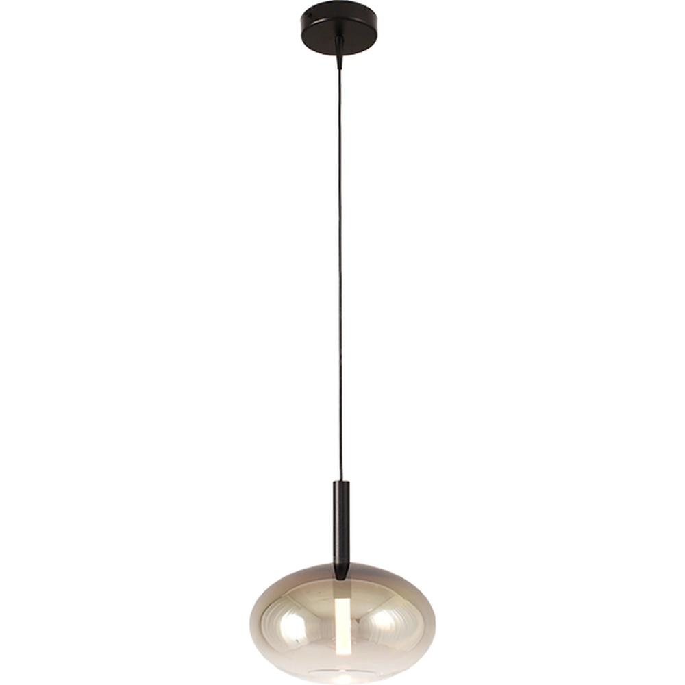 Pendellampe Ø 24 cm Lido Onion mit goldverblasstem Glas