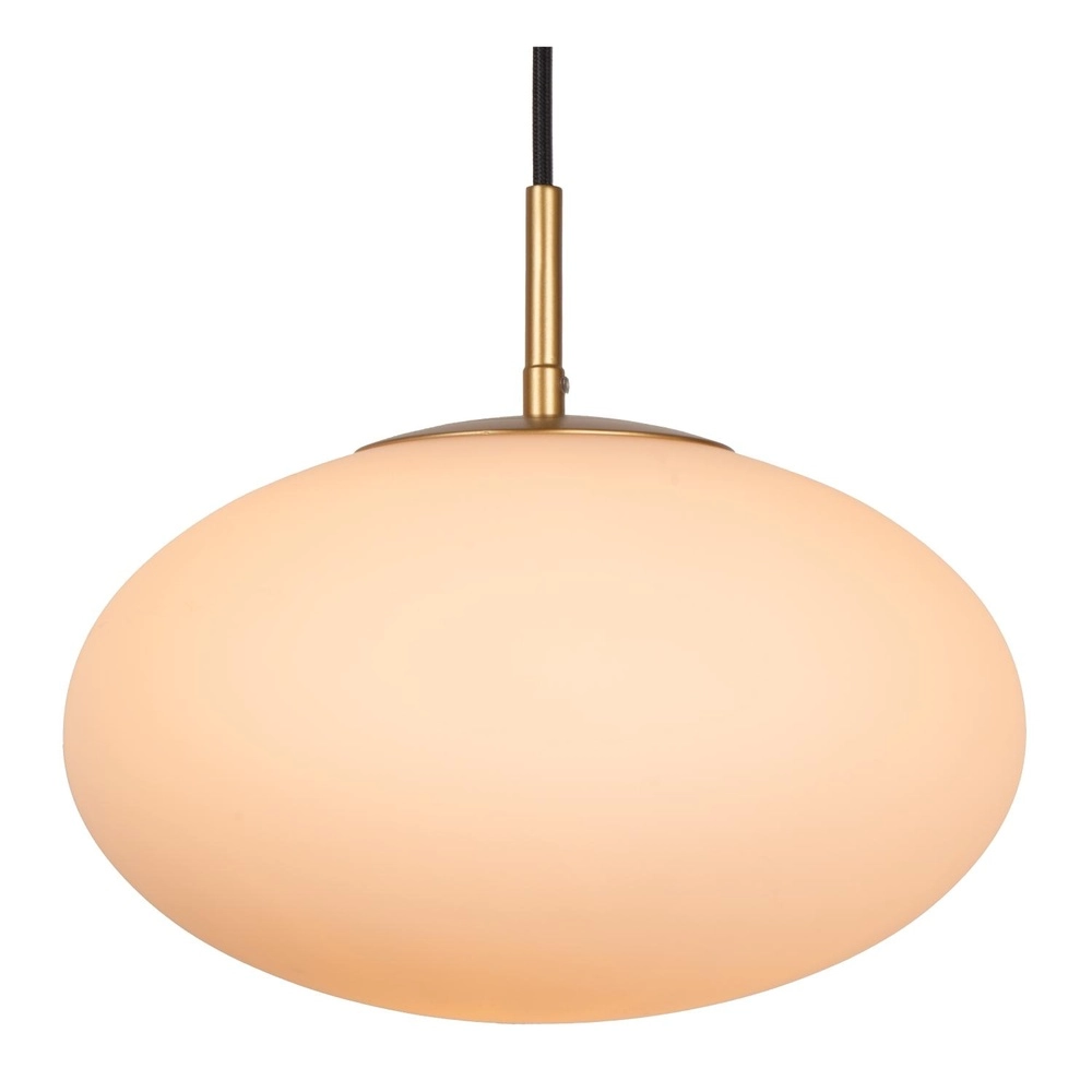 3-Licht Pendellampe Elysee Design schwarz mit Opal Lucide 5411212211774