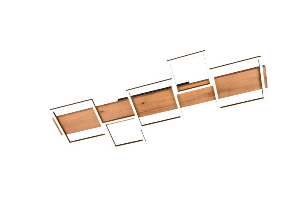 LED-Deckenleuchte aus Holz Harper 5-Licht Trio 4017807524987