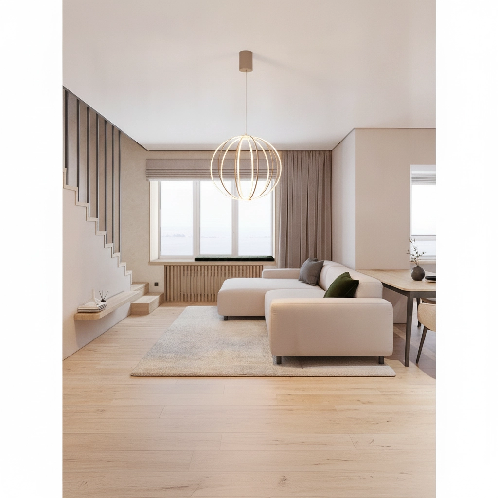 Pendellampe Brea beige Ø 50cm