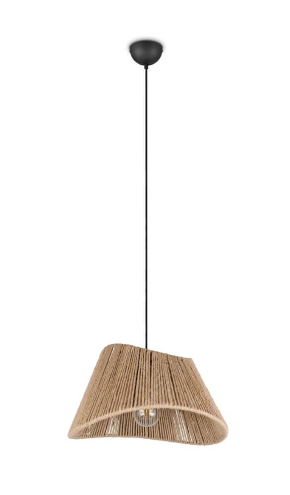 Japandi Pendelleuchte Valerie Rattan Ø 52cm Trio 4017807637380