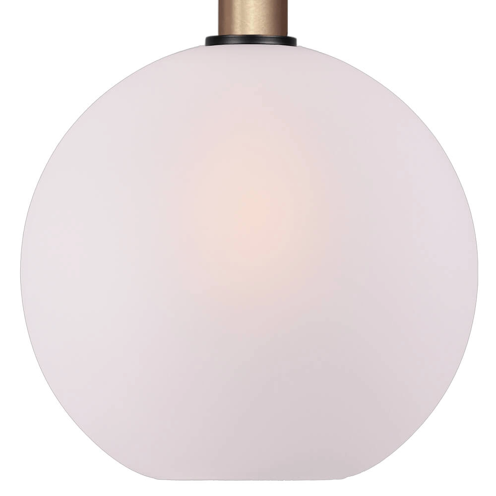 Hängelampe Ø 30cm Bella 2 Messinggold mit mattweißem Glas Masterlight 8718121334028