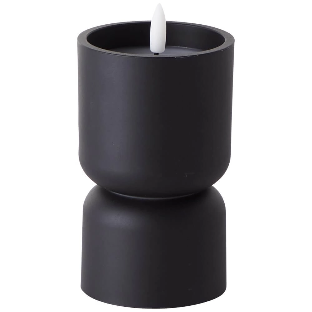 Kerzenlampe Lovere schwarz 15cm Brilliant 4004353435430