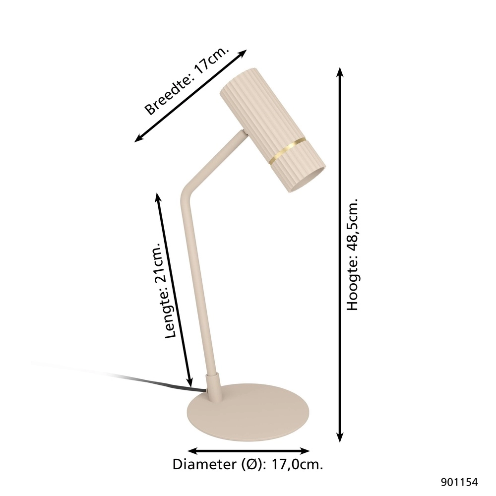 Sandtischlampe Caminia GU10 Eglo 9008606312511