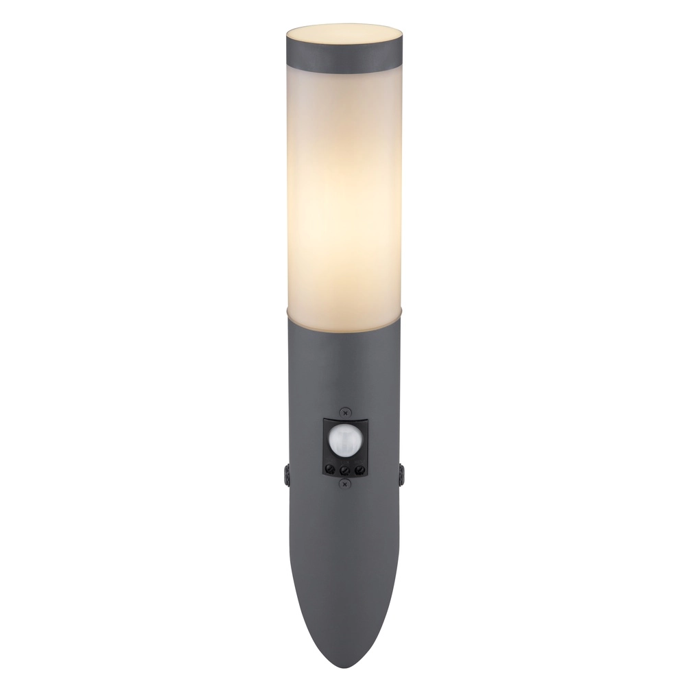 Design-Außenlampe Boston Anthrazit mit Weiß und Sensor Globo 9007371404551