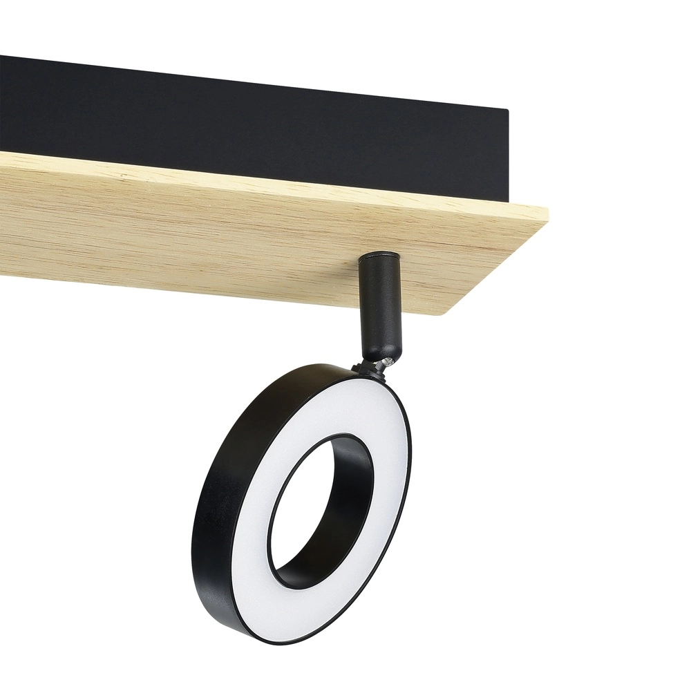LED-Deckenlicht Rielves 2-Licht mit Holz Eglo 9008606313716