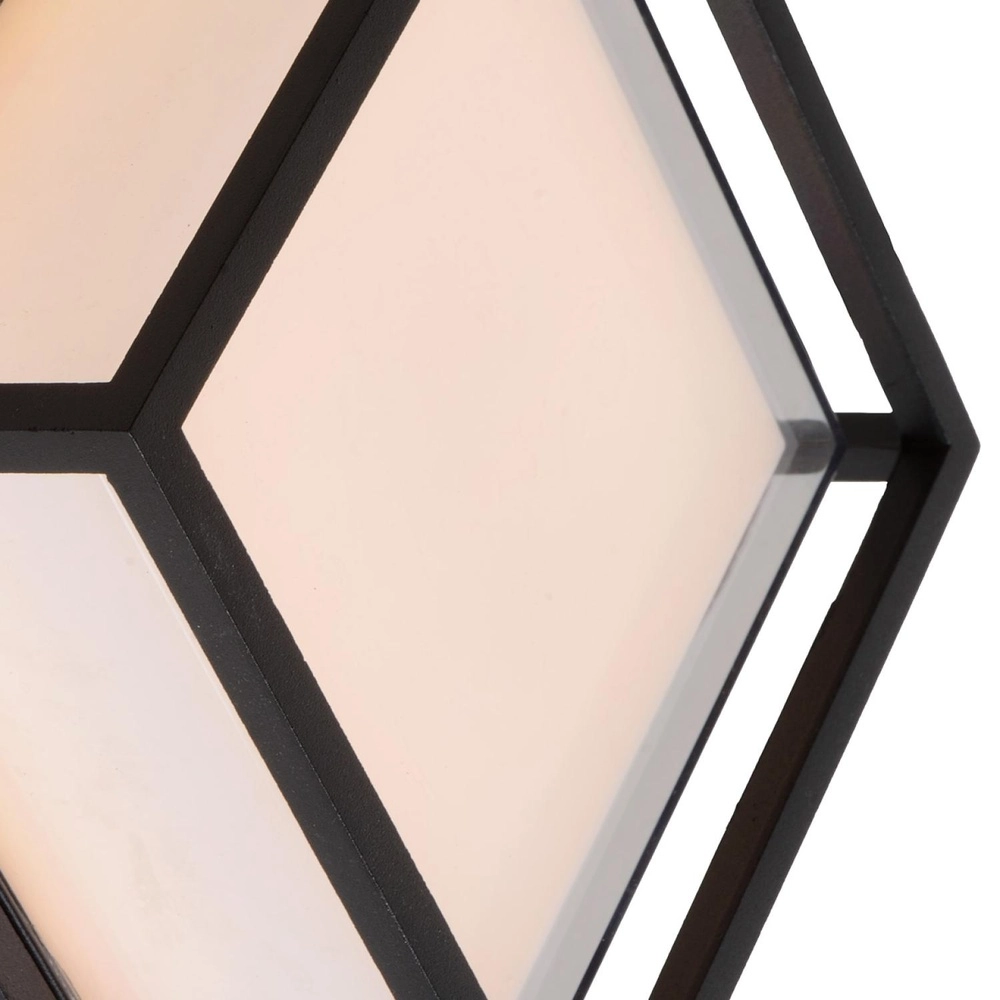 Design-Wandlampe Singa Led schwarzes IP54 Lucide 5411212151827