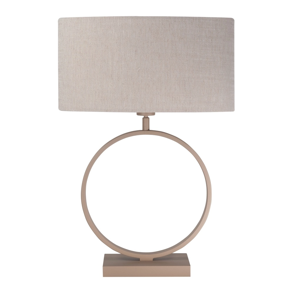 Tischlampe Siena sandbraun 48cm