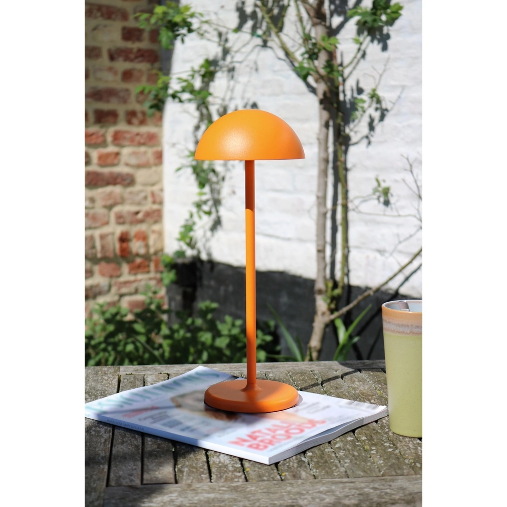 Wiederaufladbare Tischlampe Joy IP54 orange Lucide 5411212151988