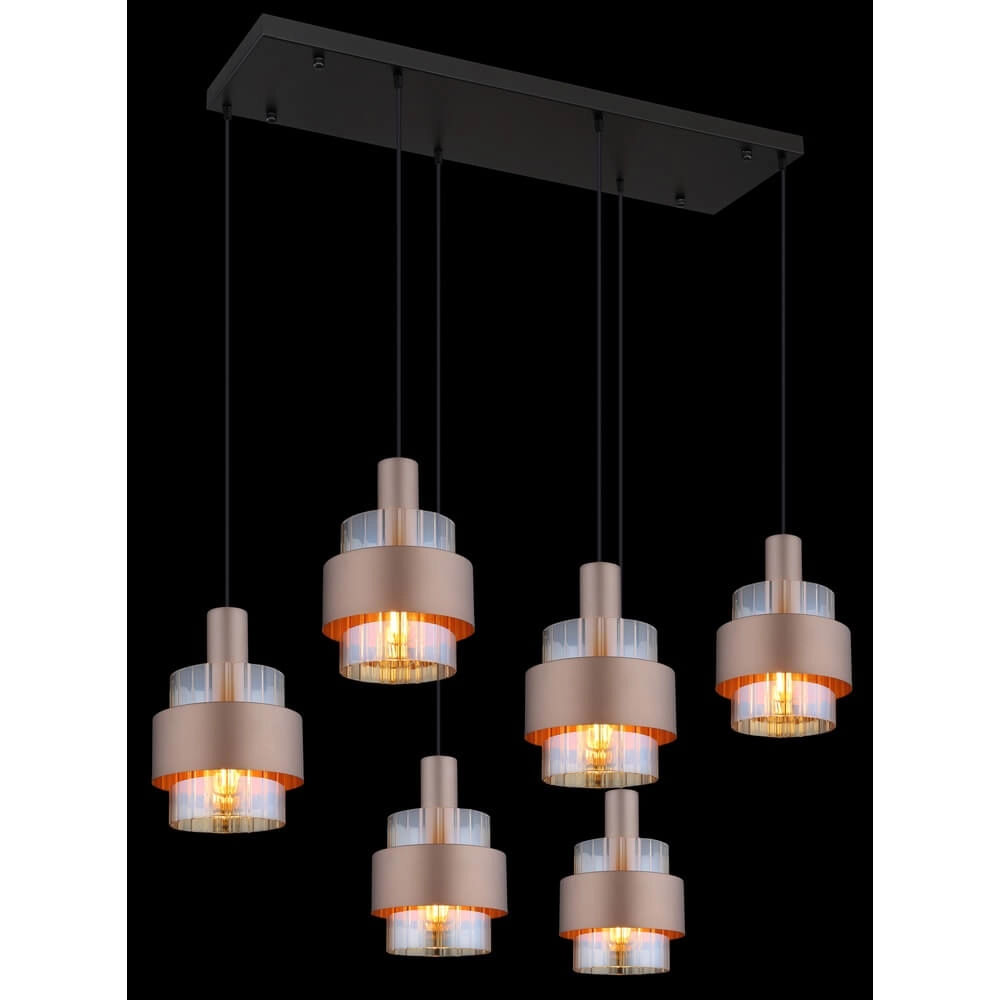 Pendelleuchte Milley Bronze 6-flammig Globo 9007371471676