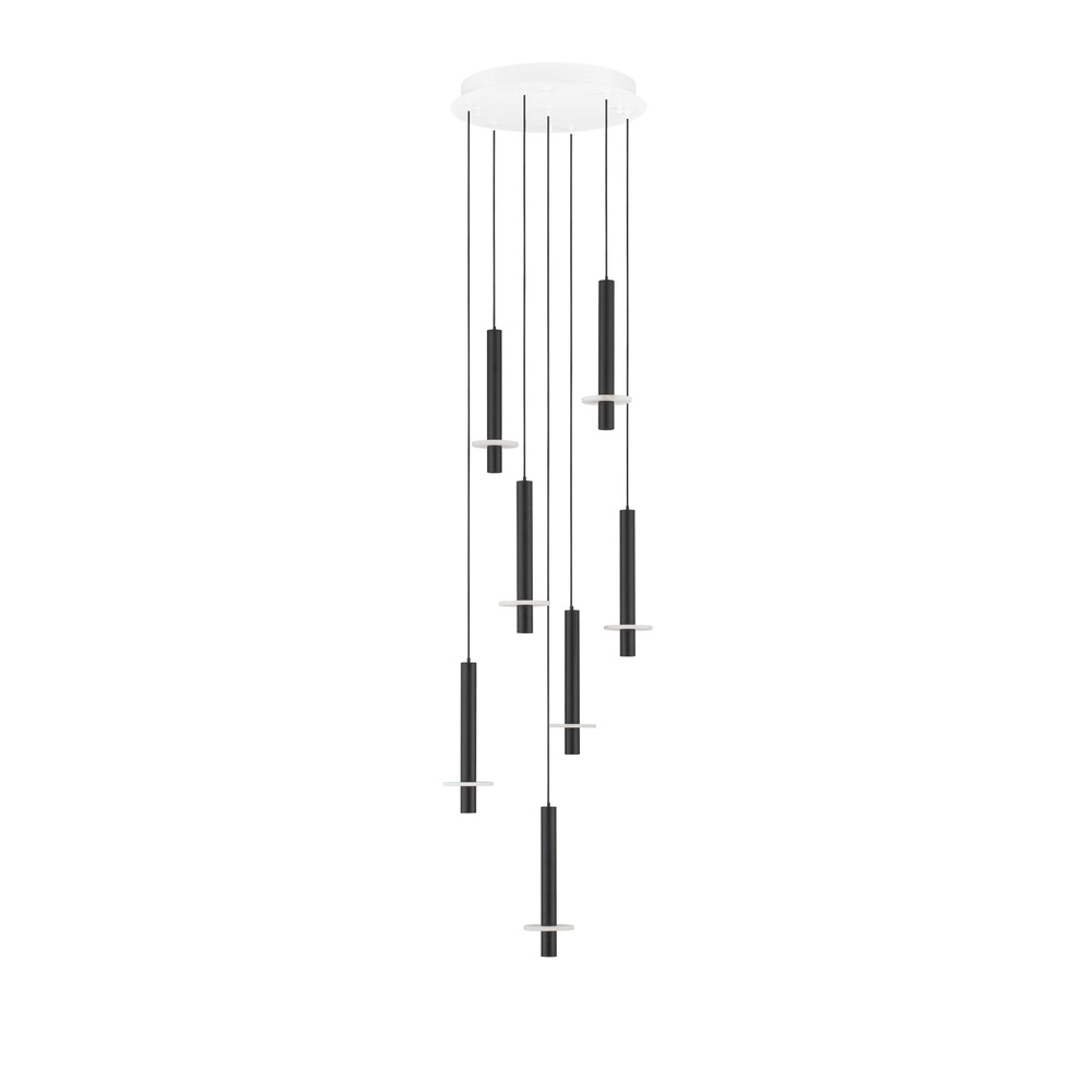 Design-Pendellampe Noemi schwarz mit weißem Ø 47 cm Lyora 5212063503281