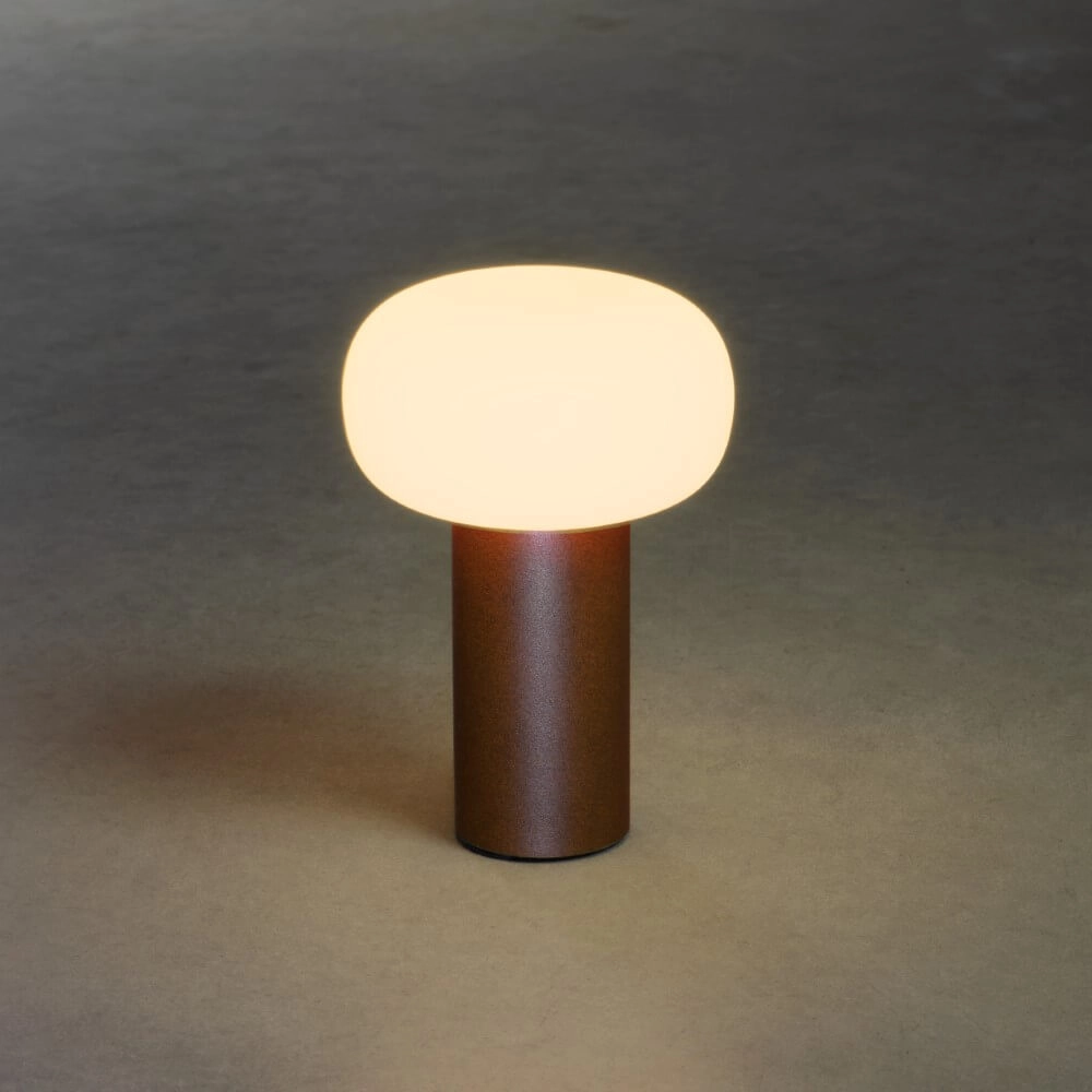 Wiederaufladbare Tischlampe Antibes rostbraun KonstSmide 7318308269726