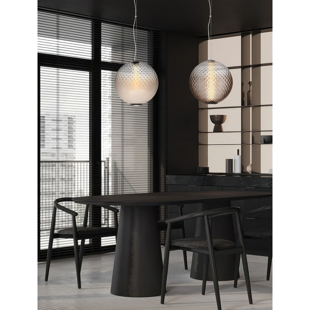 Pendelleuchte Aora Konvexes Braunglas Lyora 5212017483812