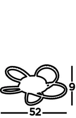 Deckenleuchte Daisy Chrom Searchlight 5053423187068