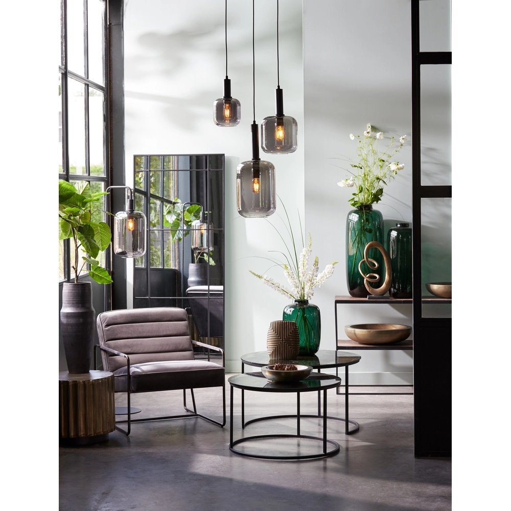 Rauchglas-Pendellampe Lekar Ø 22cm - 1x E27 Light & Living 8717807636678