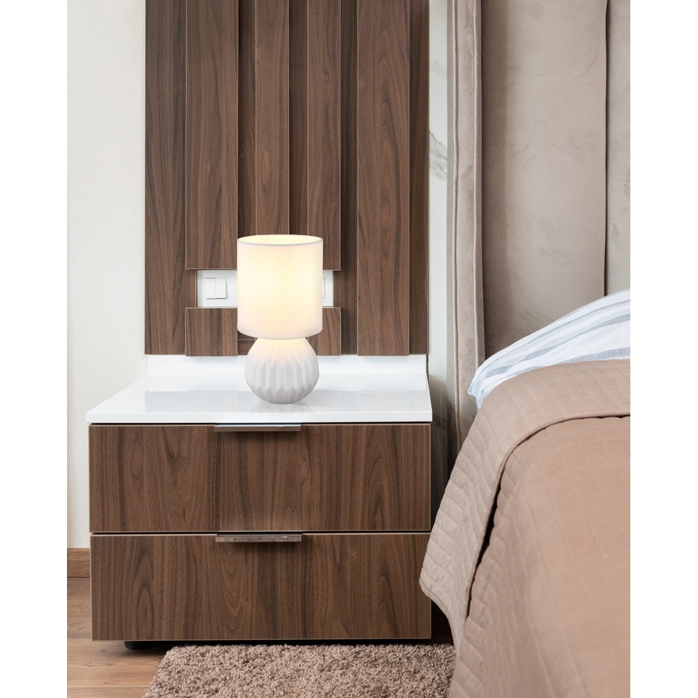Design-Tischlampe Sylas Weiß Globo 9007371487493