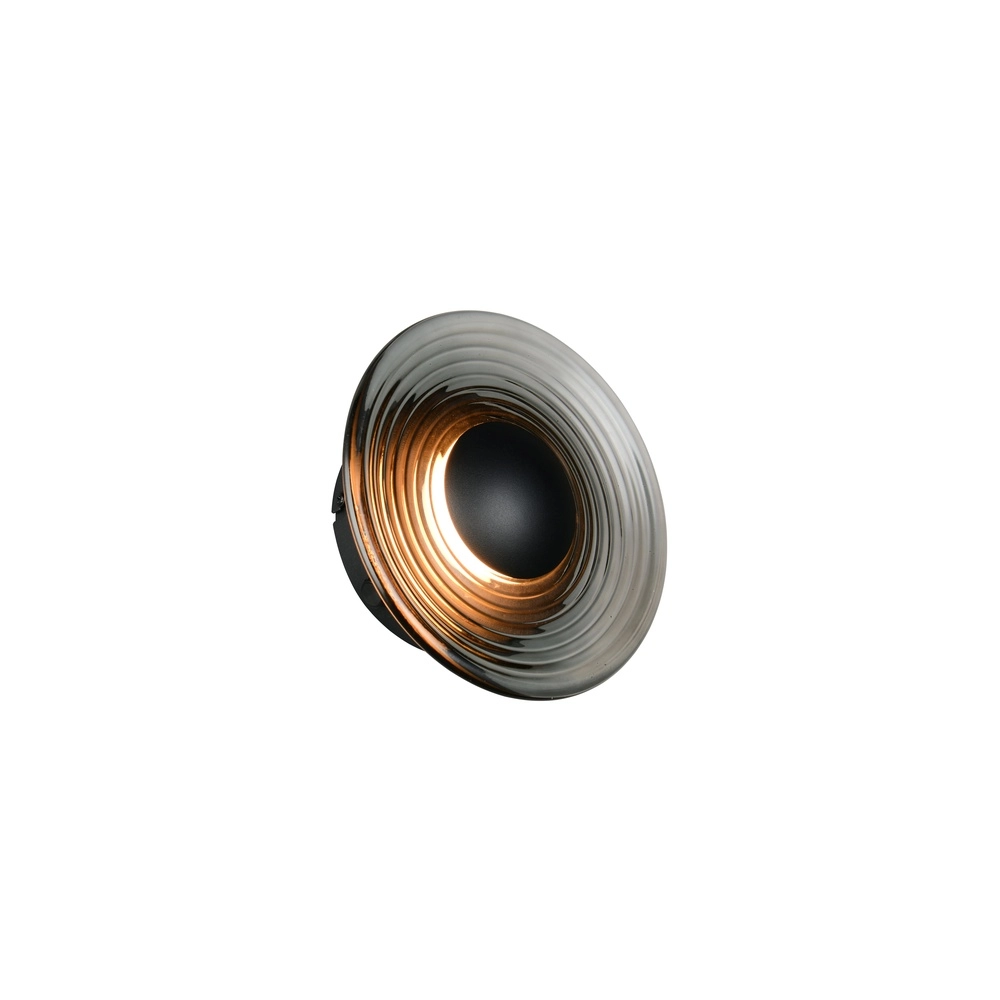 Design-Wandlampe Sirena Rauchglas