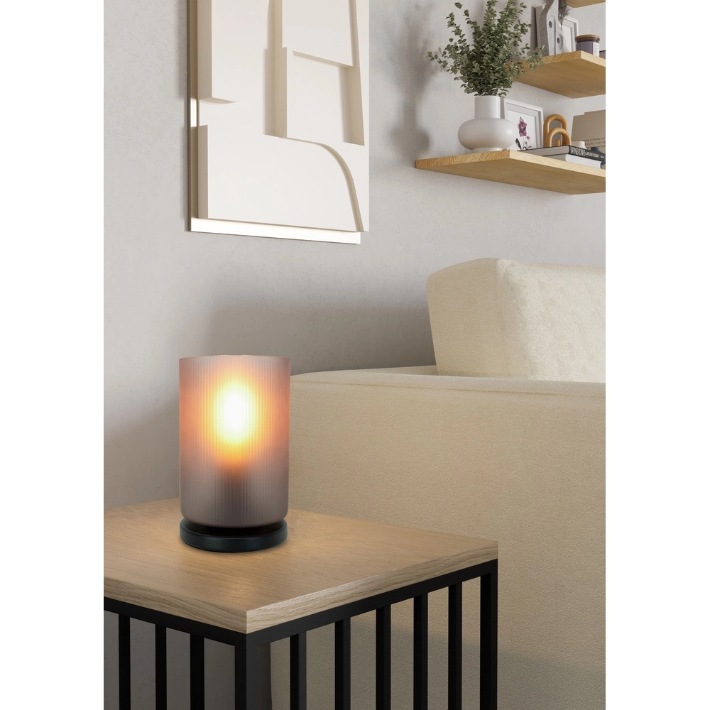 Tischlampe Colomera Rauchmattiertes Glas Eglo 9008606307166