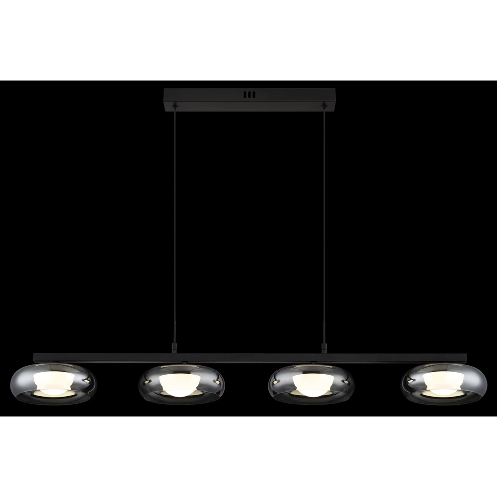 Design-Pendellampe Carlene 4-Licht Schwarz Globo 9007371569182