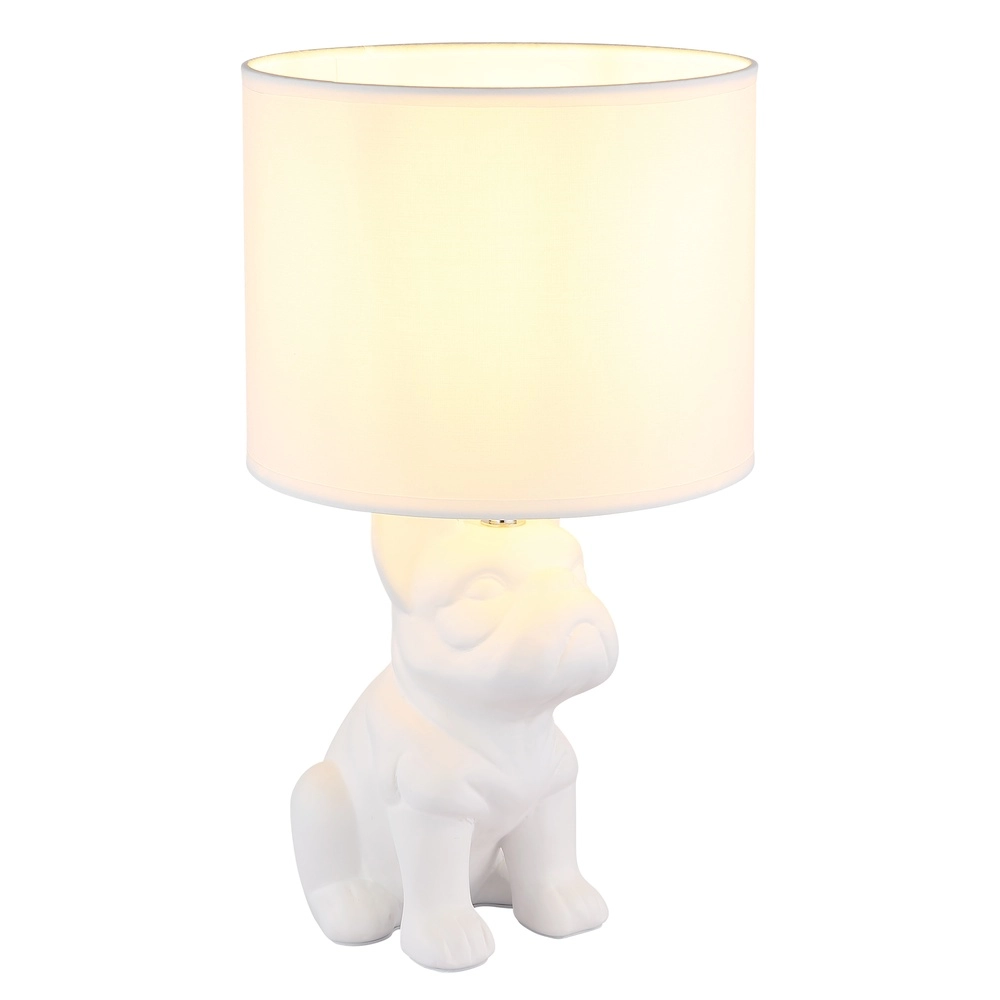 Tischlampe Dogo Hund White mit Mütze