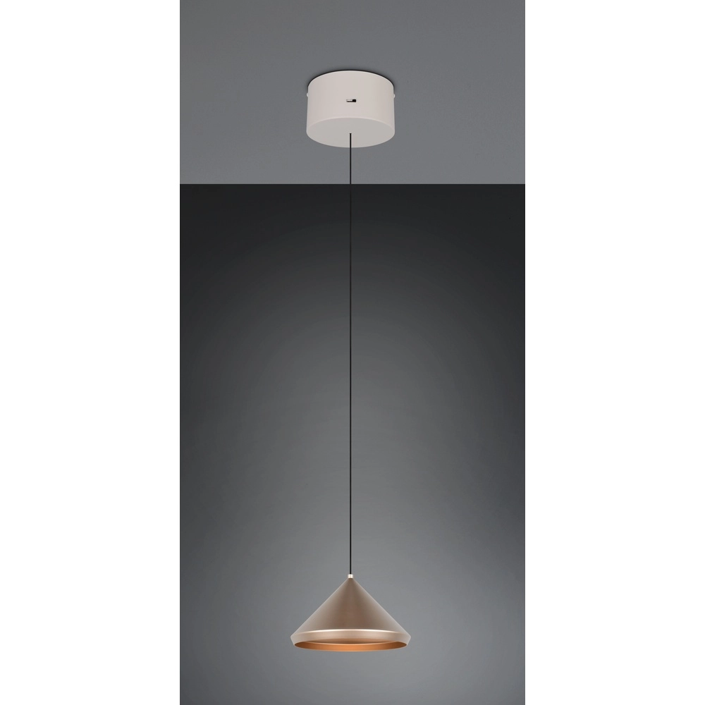 Moderne Pendelleuchte Laguna Ø 18cm kaffeebraun