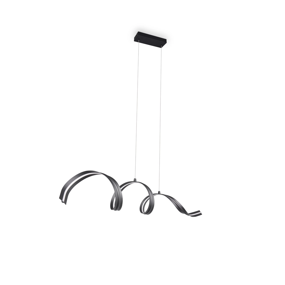 Moderne Pendellampe Tivor Schwarz Trio 4017807706291