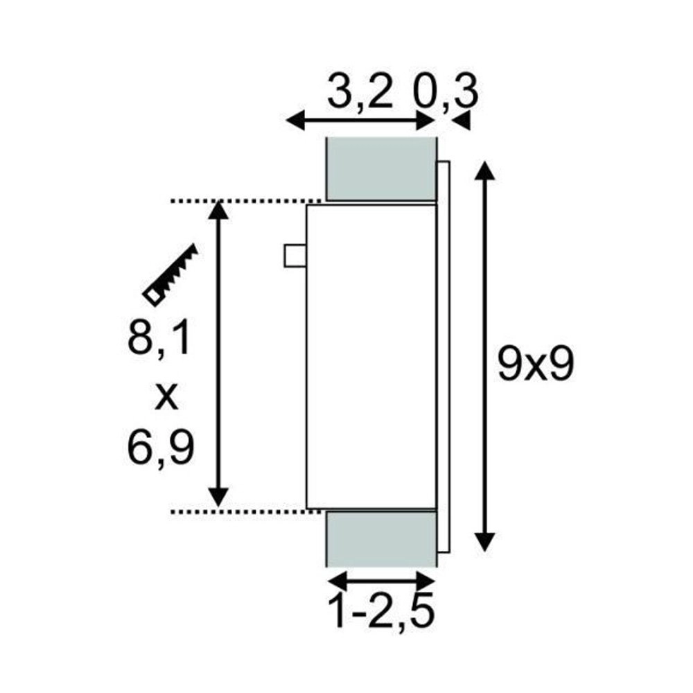 LED-Einbauleuchte Frame Basic weiß SLV 4024163138123