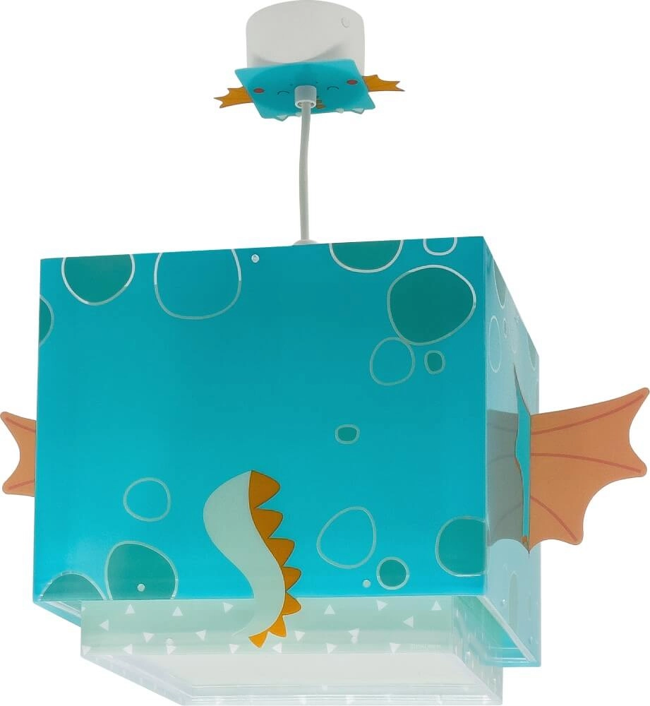 Design-Hängelampe Little Dragon blau mit weiß Dalber 8420406002941