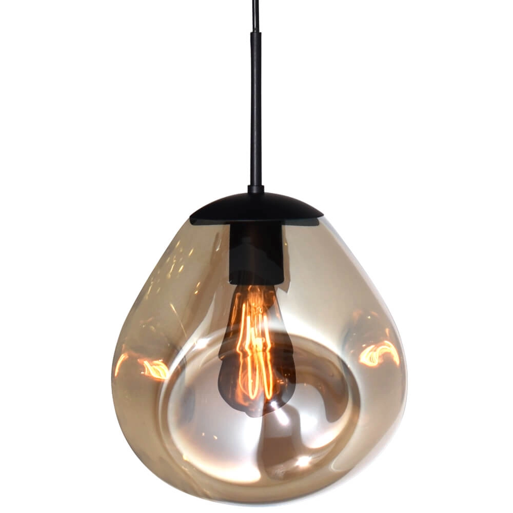 Hängelampe aus Glas Lava 3x Goldglas Ø 24cm Masterlight 8718121286051