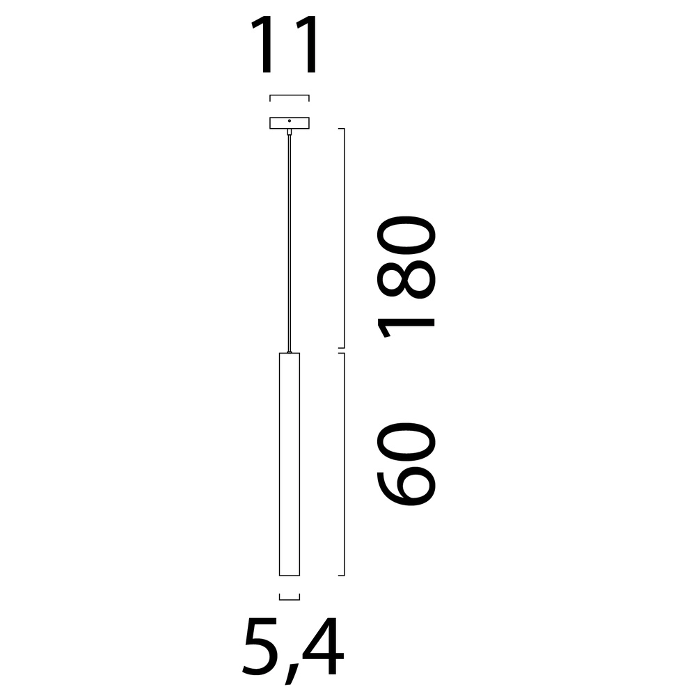 Hänglampe 60 cm Pendellampe Run Sand Masterlight 8718121374840
