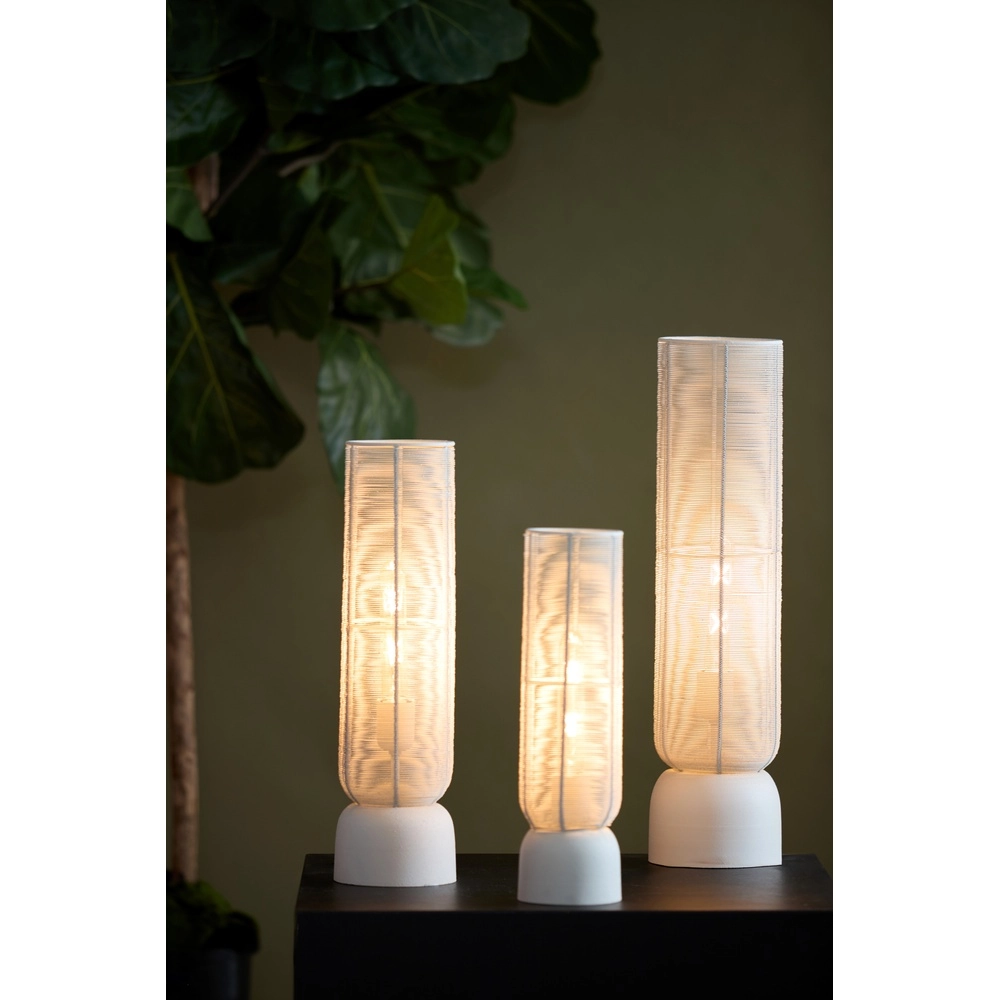Tischlampe Lezuza Ø 15,5 cm weiß Light & Living 8717807744878