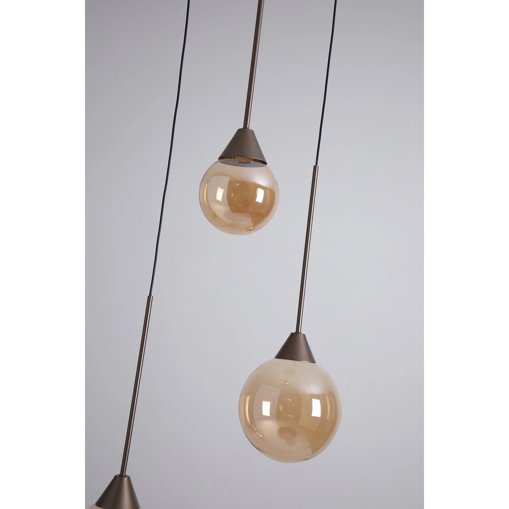 Design-Pendellampe Opux Lux 3-Licht Bronze Searchlight 5,05342E+12