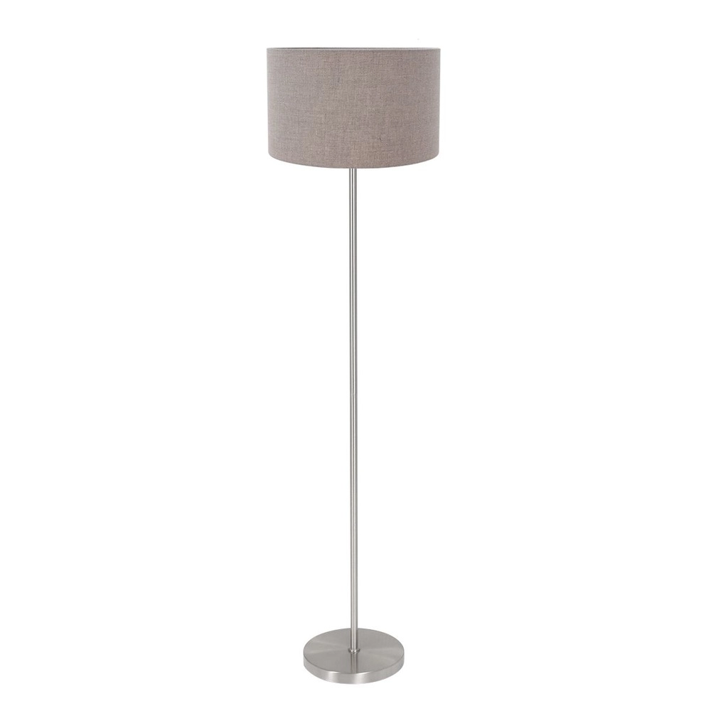Stehlampe Noor mit grauer Kapuze