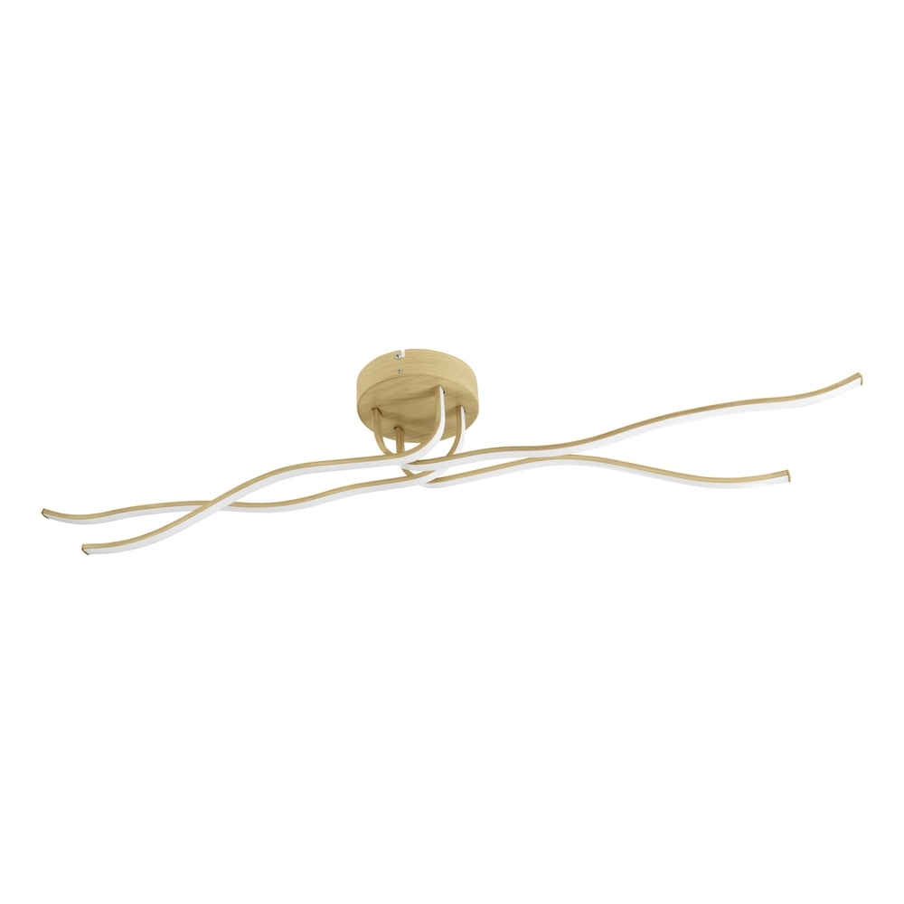 LED-Deckenlampe mit Holzoptik Roncade 2 110 cm Eglo 9008606310319